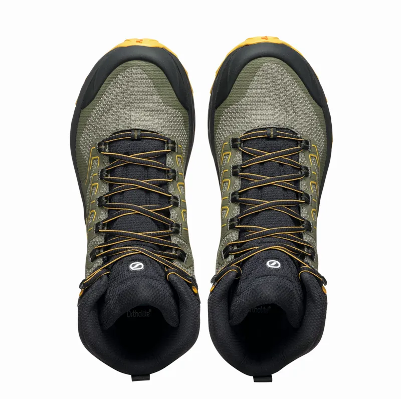 Scarpa Mens Rush Mid GTX 2 Boots - Moss-Sulpher-4